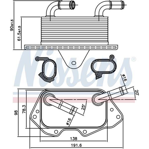 Nissen Oil Cooler, 90662 90662 - main
